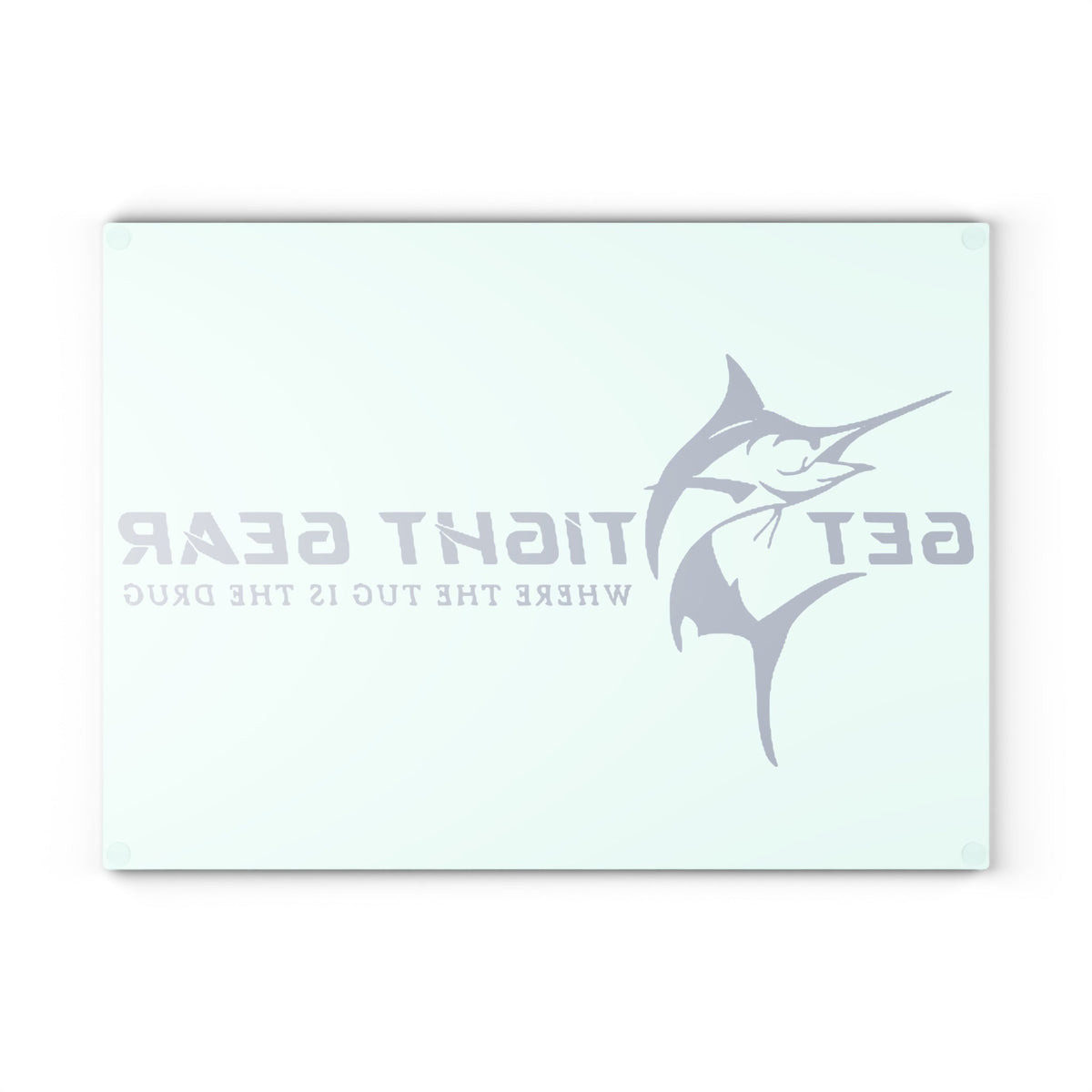 Get Tight Gear Glass Cutting Board - Get Tight Gear, Kitchen Décor, Gift for Fisherman, Cooking Slice Board, Nautical Home Decor - Get Tight Gear