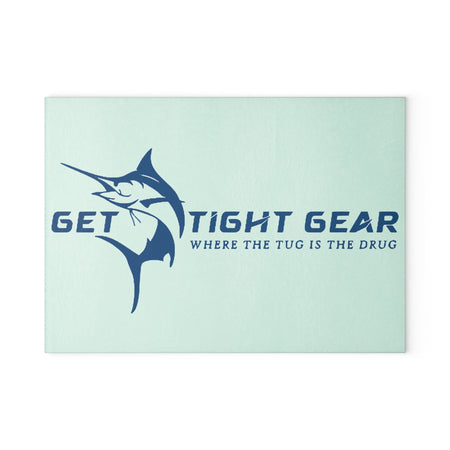 Get Tight Gear Glass Cutting Board - Get Tight Gear, Kitchen Décor, Gift for Fisherman, Cooking Slice Board, Nautical Home Decor - Get Tight Gear