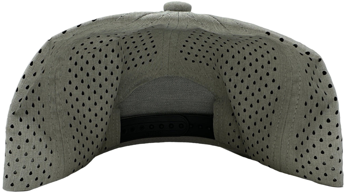 Get Tight Gear Heather Grey Rope Hat (with Fish Patch Options) - Get Tight Gear