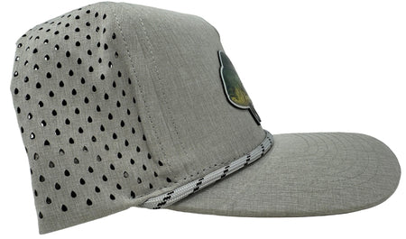 Get Tight Gear Heather Grey Rope Hat (with Fish Patch Options) - Get Tight Gear