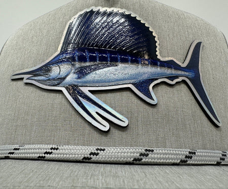 Get Tight Gear Heather Grey Rope Hat (with Fish Patch Options) - Get Tight Gear