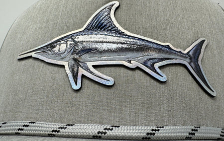 Get Tight Gear Heather Grey Rope Hat (with Fish Patch Options) - Get Tight Gear