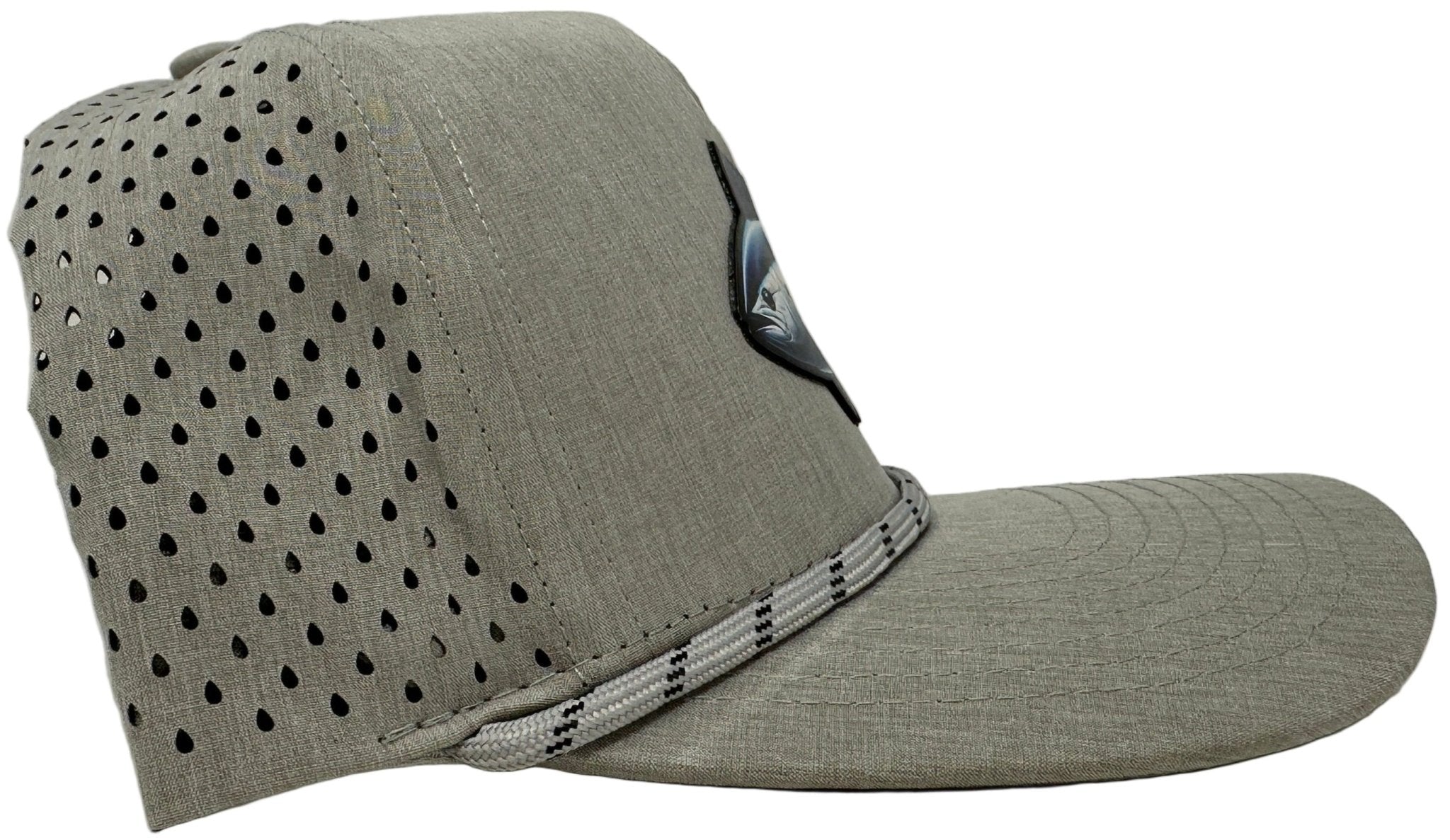 Get Tight Gear Heather Grey Rope Hat (with Fish Patch Options) - Get Tight Gear