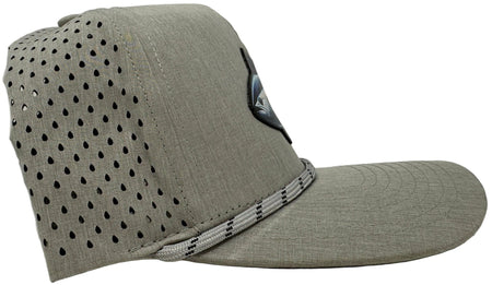 Get Tight Gear Heather Grey Rope Hat (with Fish Patch Options) - Get Tight Gear