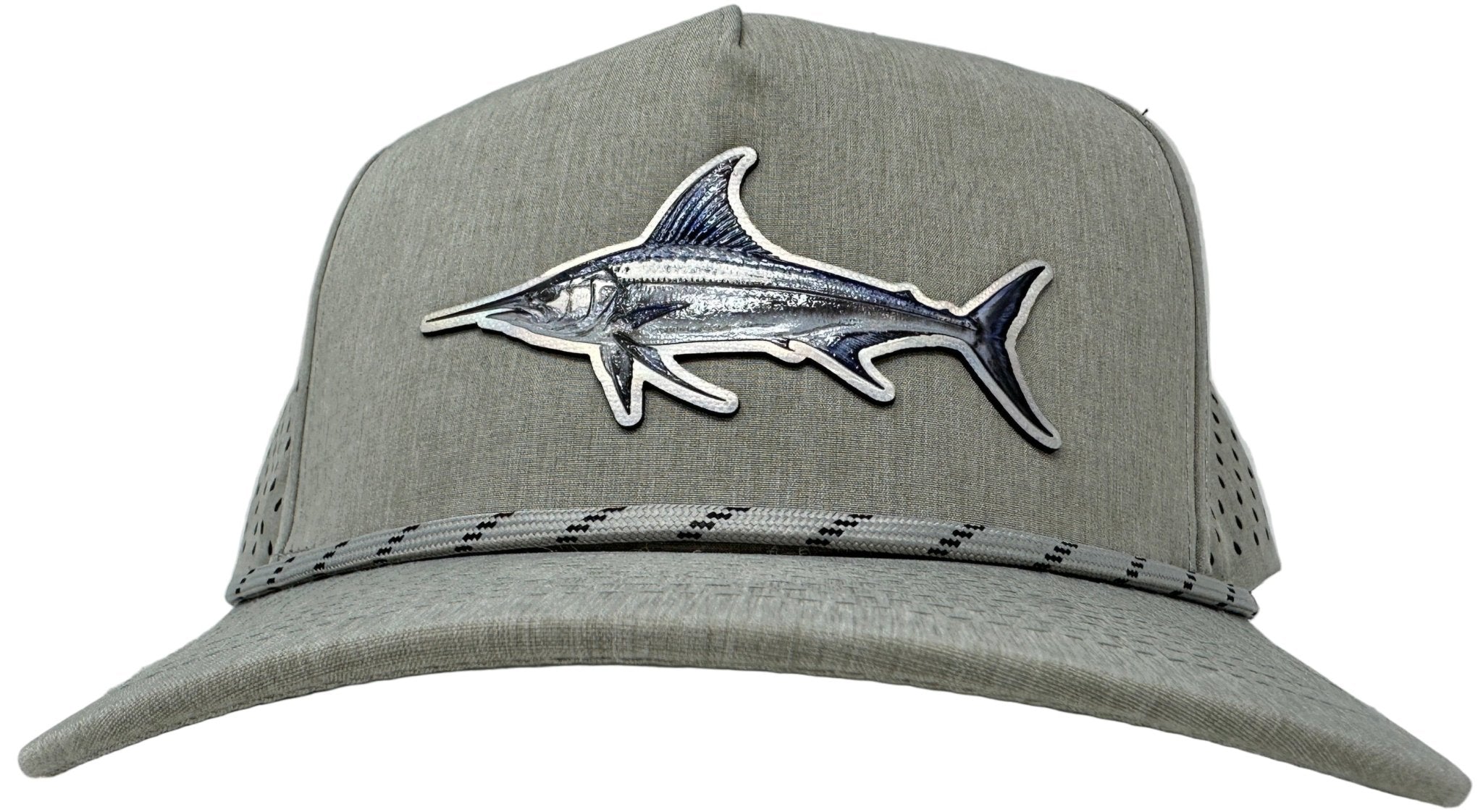Get Tight Gear Heather Grey Rope Hat (with Fish Patch Options) - Get Tight Gear