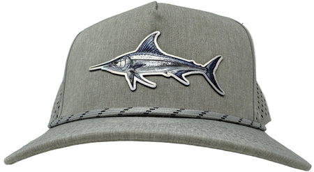 Get Tight Gear Heather Grey Rope Hat (with Fish Patch Options) - Get Tight Gear