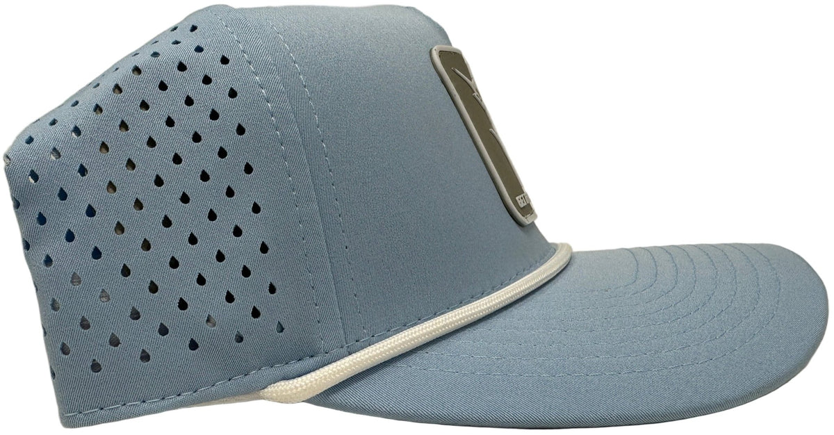 Get Tight Gear Light Blue Rope Hat – Raised Logo Patch - Get Tight Gear