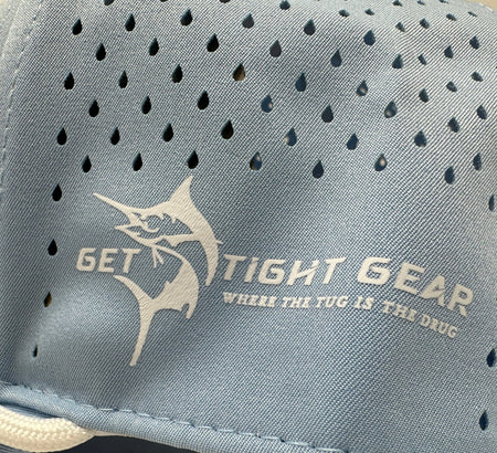 Get Tight Gear Light Blue Rope Hat – Raised Logo Patch - Get Tight Gear