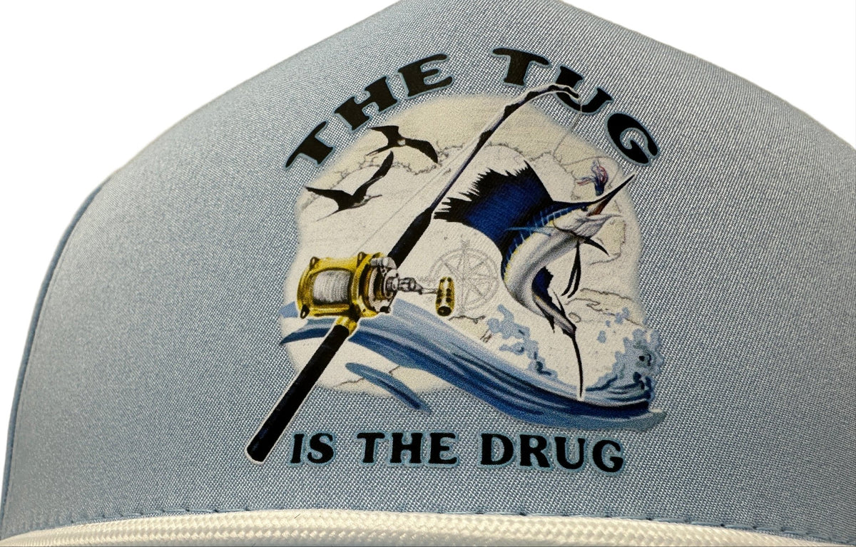 Get Tight Gear Light Blue Rope Hat – "The Tug Is The Drug" - Get Tight Gear