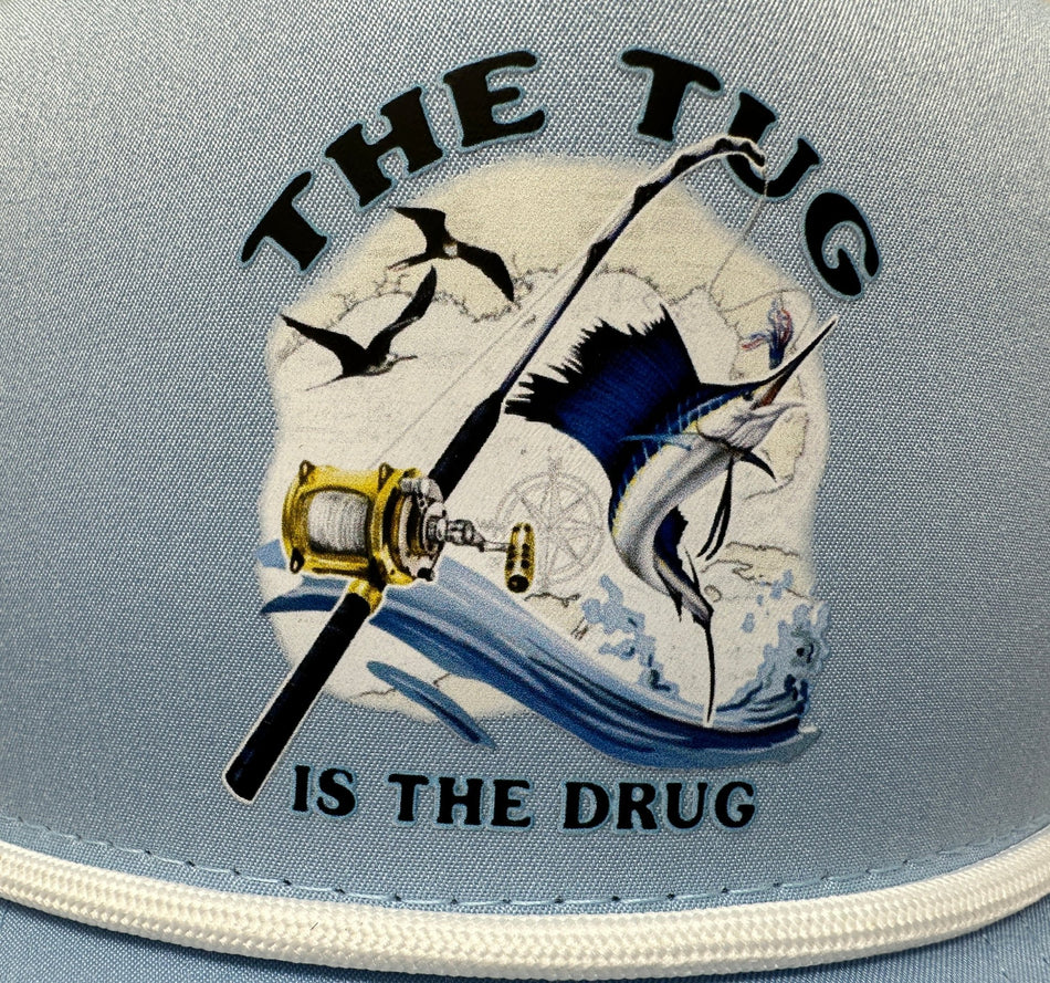 Get Tight Gear Light Blue Rope Hat – "The Tug Is The Drug" - Get Tight Gear