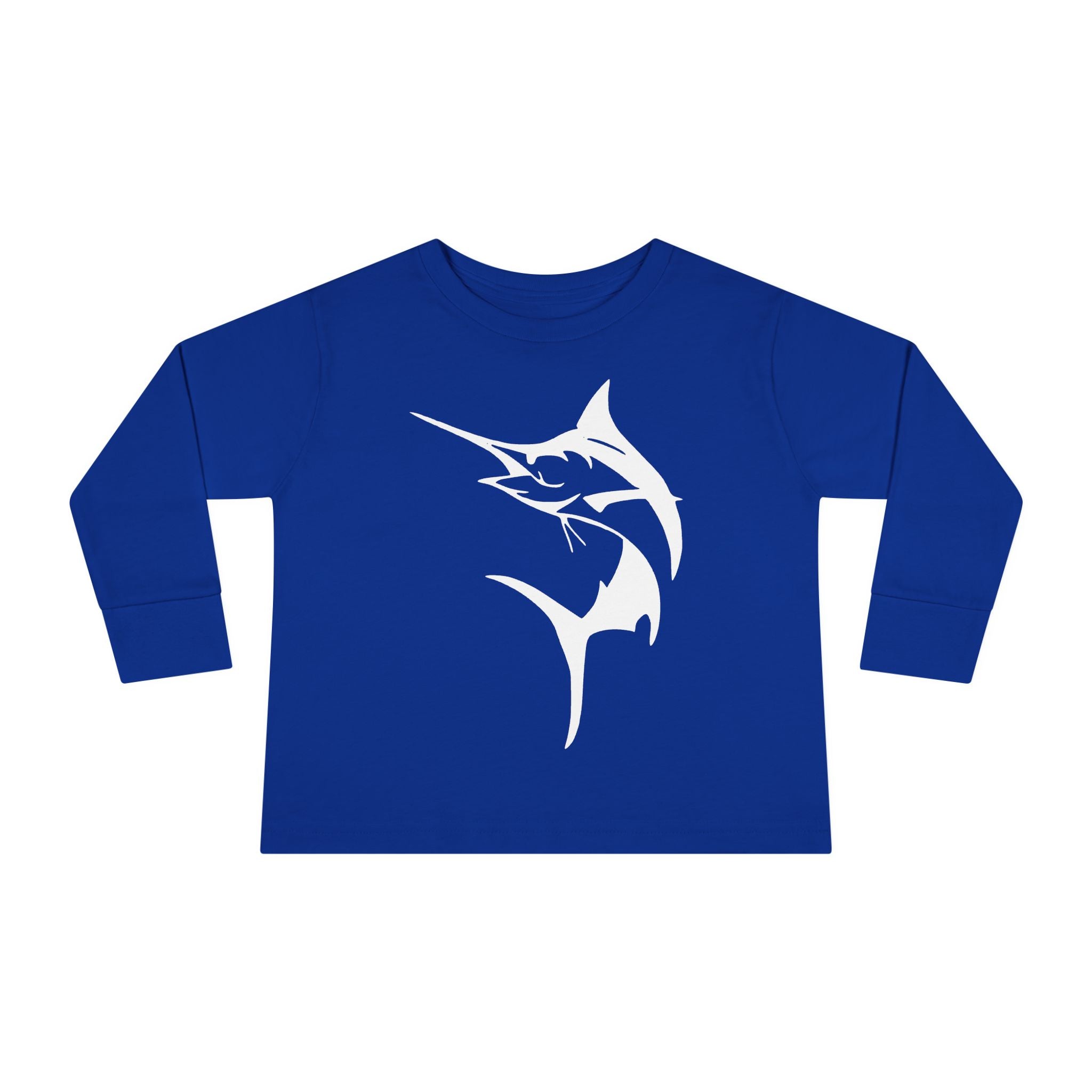 Get Tight Gear Marlin Kids' Fishing Long Sleeve Tee - 'Get Tight Gear' Aqua Enthusiast Top, Toddler Fish Shirt, Outdoor Playwear, Birthday Gift, Ocean [...] - Get Tight Gear