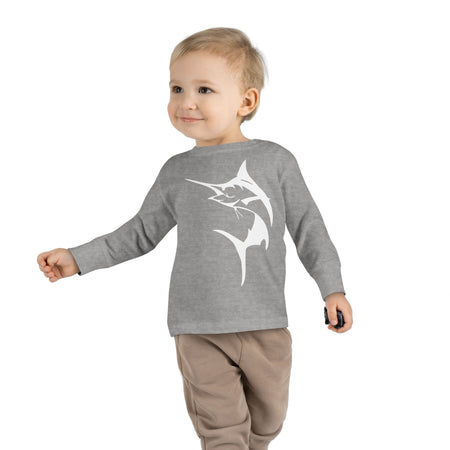 Get Tight Gear Marlin Kids' Fishing Long Sleeve Tee - 'Get Tight Gear' Aqua Enthusiast Top, Toddler Fish Shirt, Outdoor Playwear, Birthday Gift, Ocean [...] - Get Tight Gear