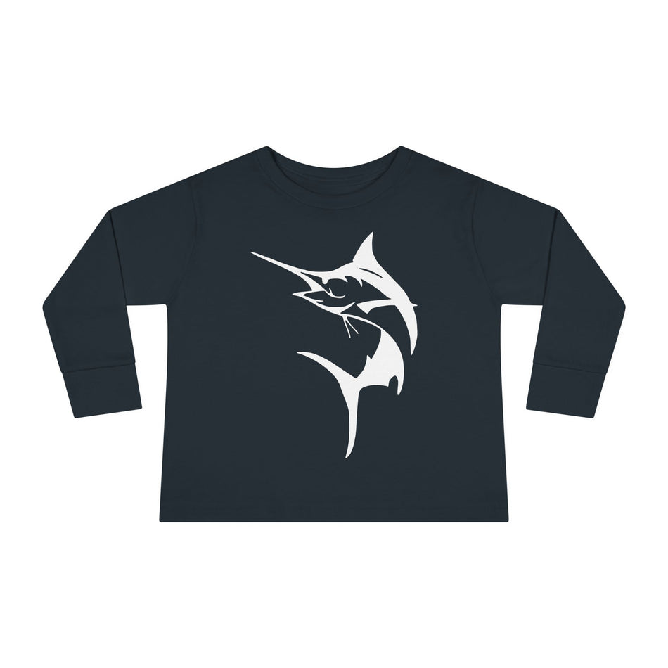 Get Tight Gear Marlin Kids' Fishing Long Sleeve Tee - 'Get Tight Gear' Aqua Enthusiast Top, Toddler Fish Shirt, Outdoor Playwear, Birthday Gift, Ocean [...] - Get Tight Gear