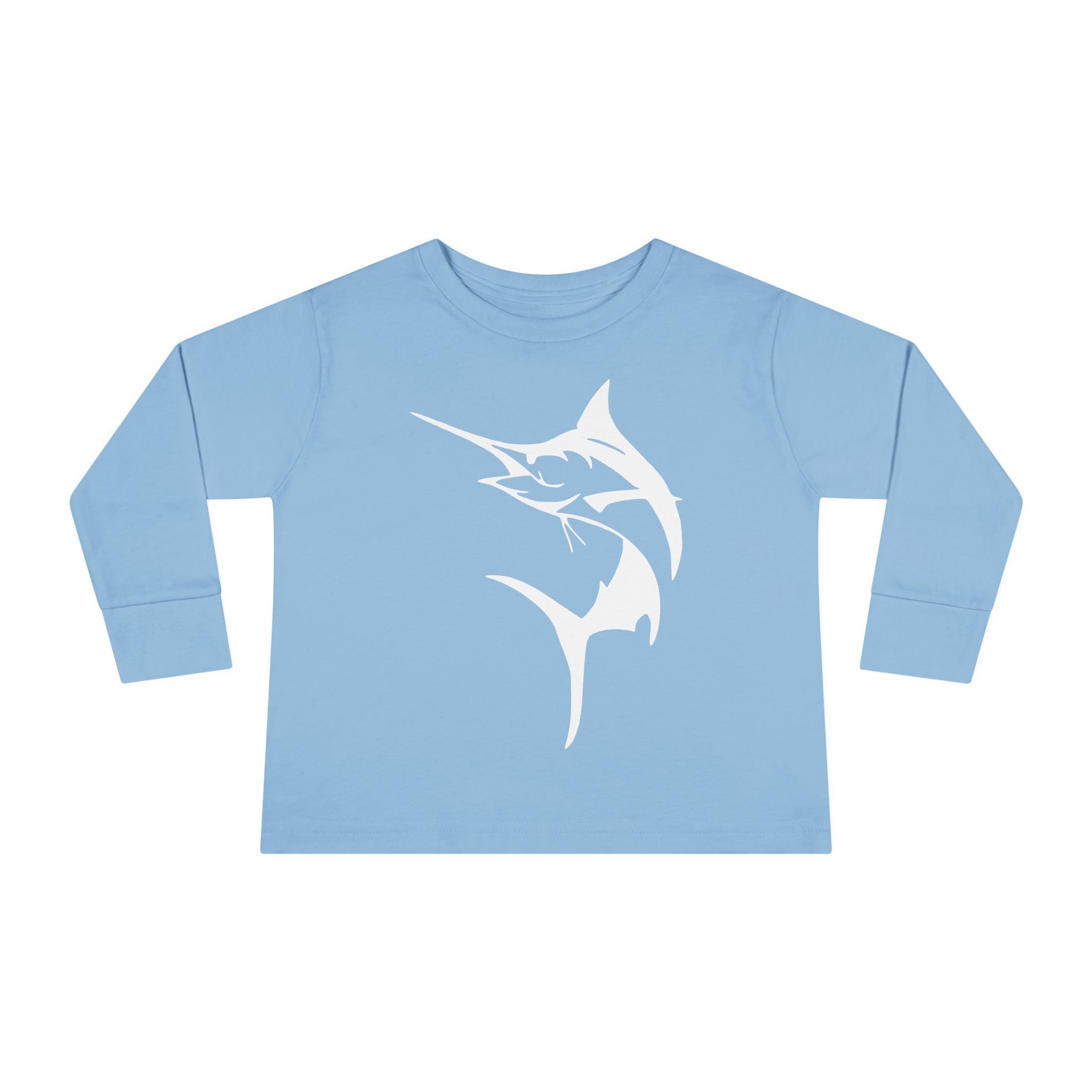 Get Tight Gear Marlin Kids' Fishing Long Sleeve Tee - 'Get Tight Gear' Aqua Enthusiast Top, Toddler Fish Shirt, Outdoor Playwear, Birthday Gift, Ocean [...] - Get Tight Gear