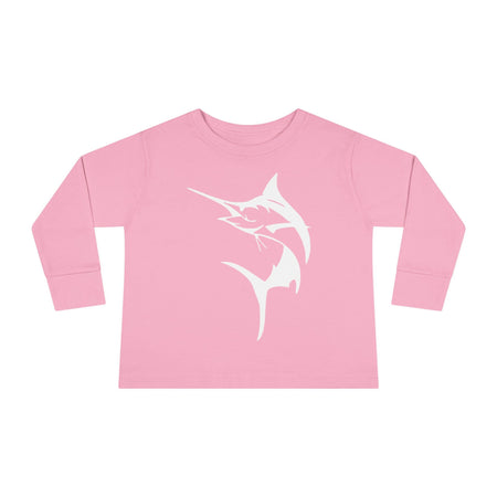 Get Tight Gear Marlin Kids' Fishing Long Sleeve Tee - 'Get Tight Gear' Aqua Enthusiast Top, Toddler Fish Shirt, Outdoor Playwear, Birthday Gift, Ocean [...] - Get Tight Gear