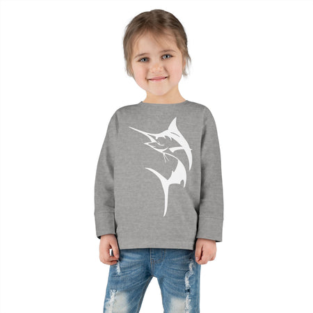 Get Tight Gear Marlin Kids' Fishing Long Sleeve Tee - 'Get Tight Gear' Aqua Enthusiast Top, Toddler Fish Shirt, Outdoor Playwear, Birthday Gift, Ocean [...] - Get Tight Gear