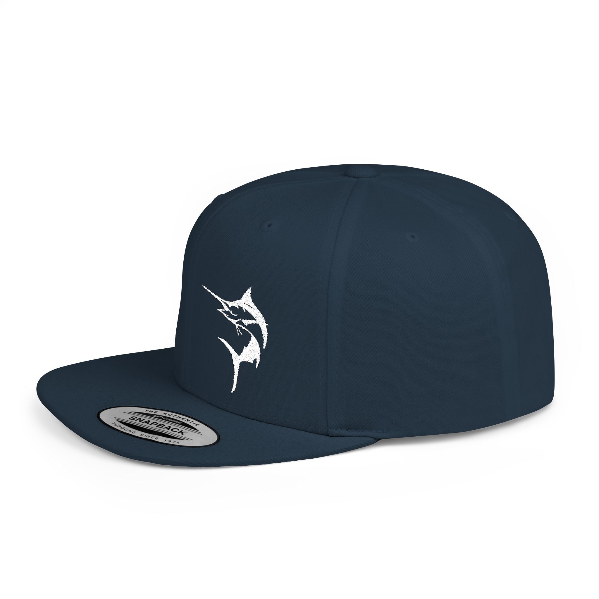 Get Tight Gear Marlin Logo Flat Bill Snapback Cap - Get Tight Gear