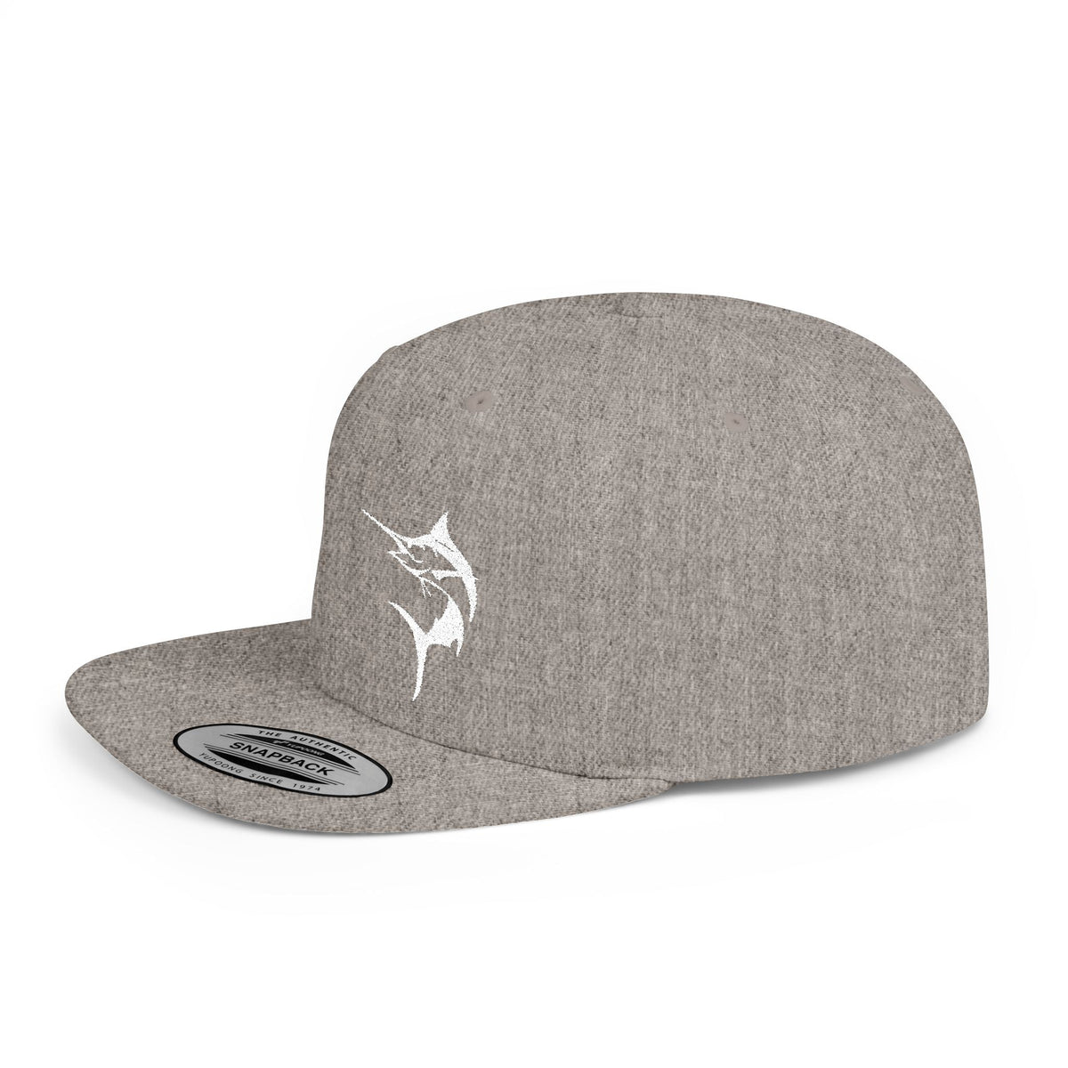 Get Tight Gear Marlin Logo Flat Bill Snapback Cap - Get Tight Gear