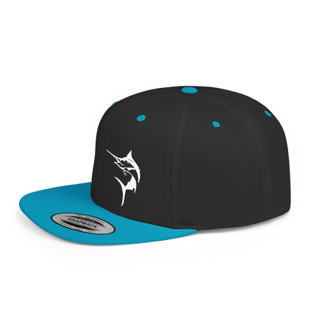 Get Tight Gear Marlin Logo Flat Bill Snapback Cap - Get Tight Gear