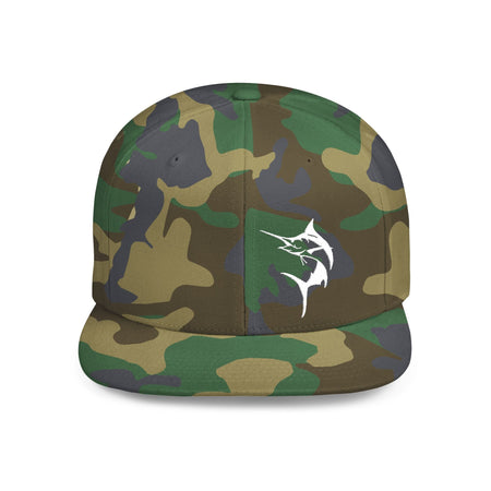 Get Tight Gear Marlin Logo Flat Bill Snapback Cap - Get Tight Gear