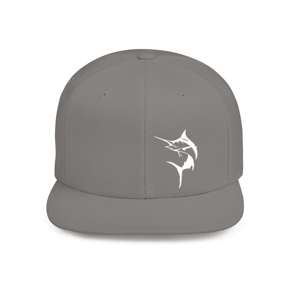 Get Tight Gear Marlin Logo Flat Bill Snapback Cap - Get Tight Gear