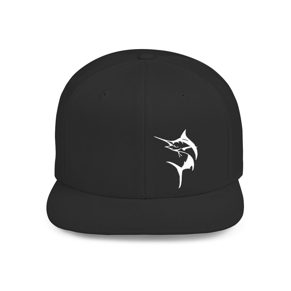 Get Tight Gear Marlin Logo Flat Bill Snapback Cap - Get Tight Gear