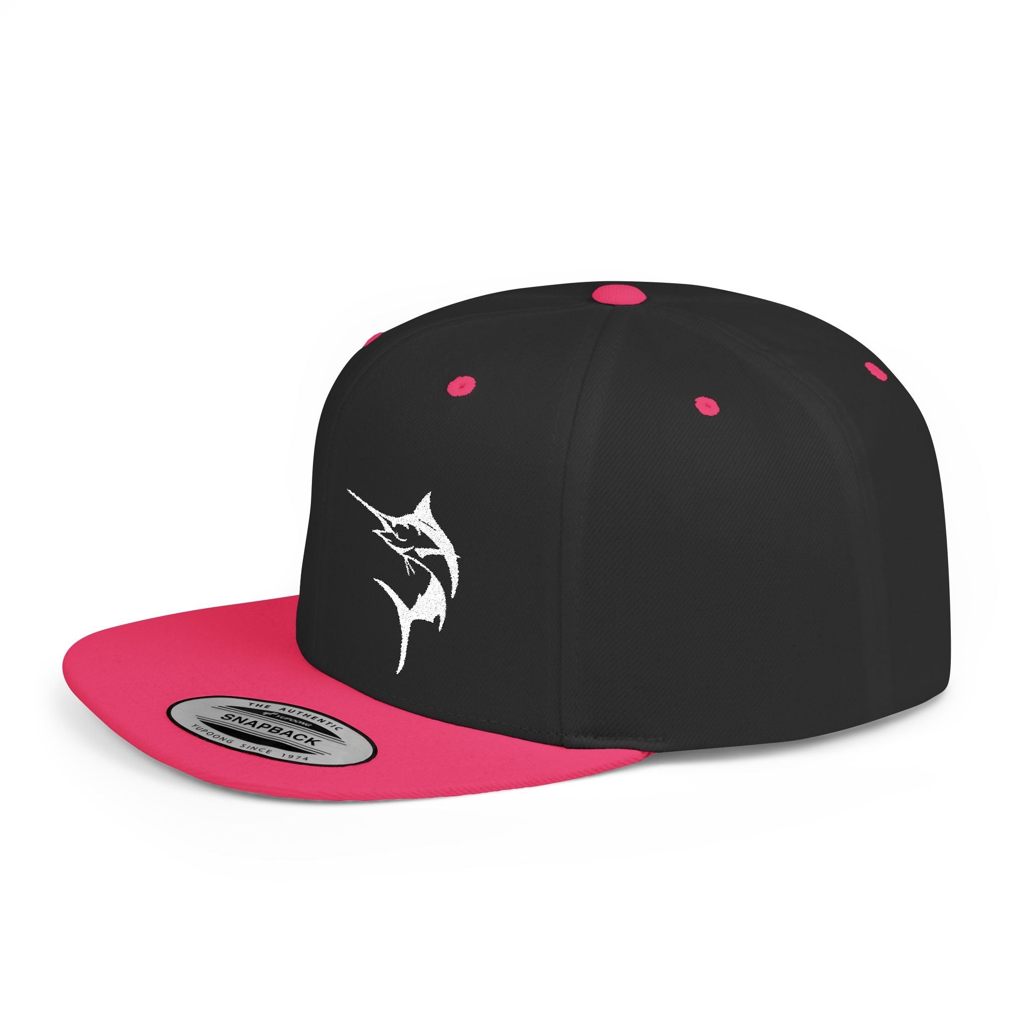 Get Tight Gear Marlin Logo Flat Bill Snapback Cap - Get Tight Gear