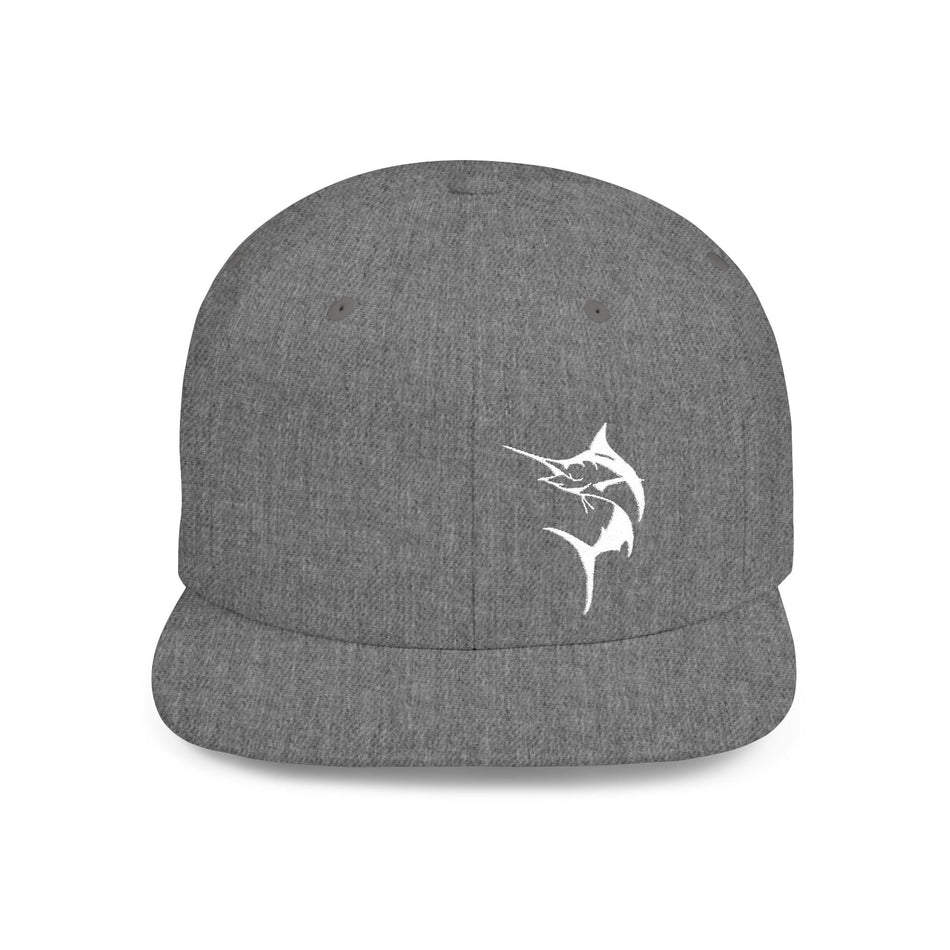 Get Tight Gear Marlin Logo Flat Bill Snapback Cap - Get Tight Gear