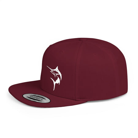 Get Tight Gear Marlin Logo Flat Bill Snapback Cap - Get Tight Gear
