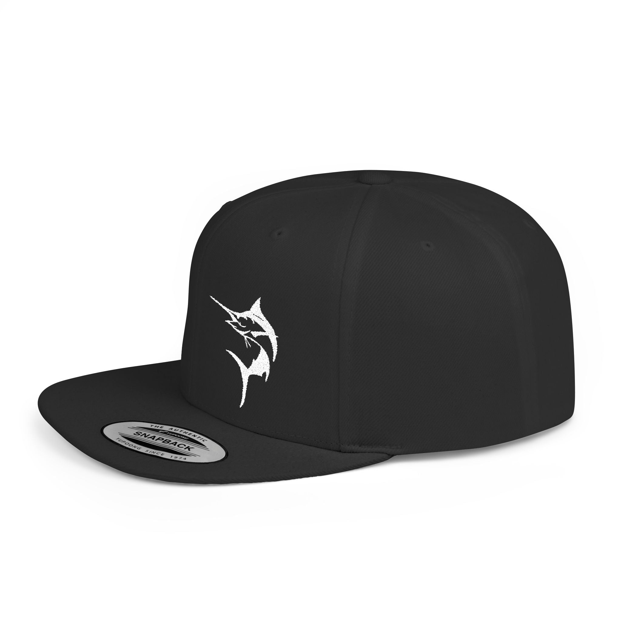 Get Tight Gear Marlin Logo Flat Bill Snapback Cap - Get Tight Gear