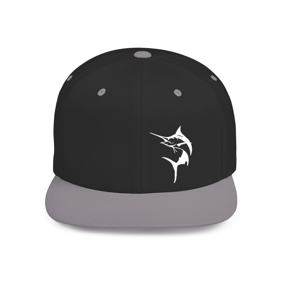Get Tight Gear Marlin Logo Flat Bill Snapback Cap - Get Tight Gear