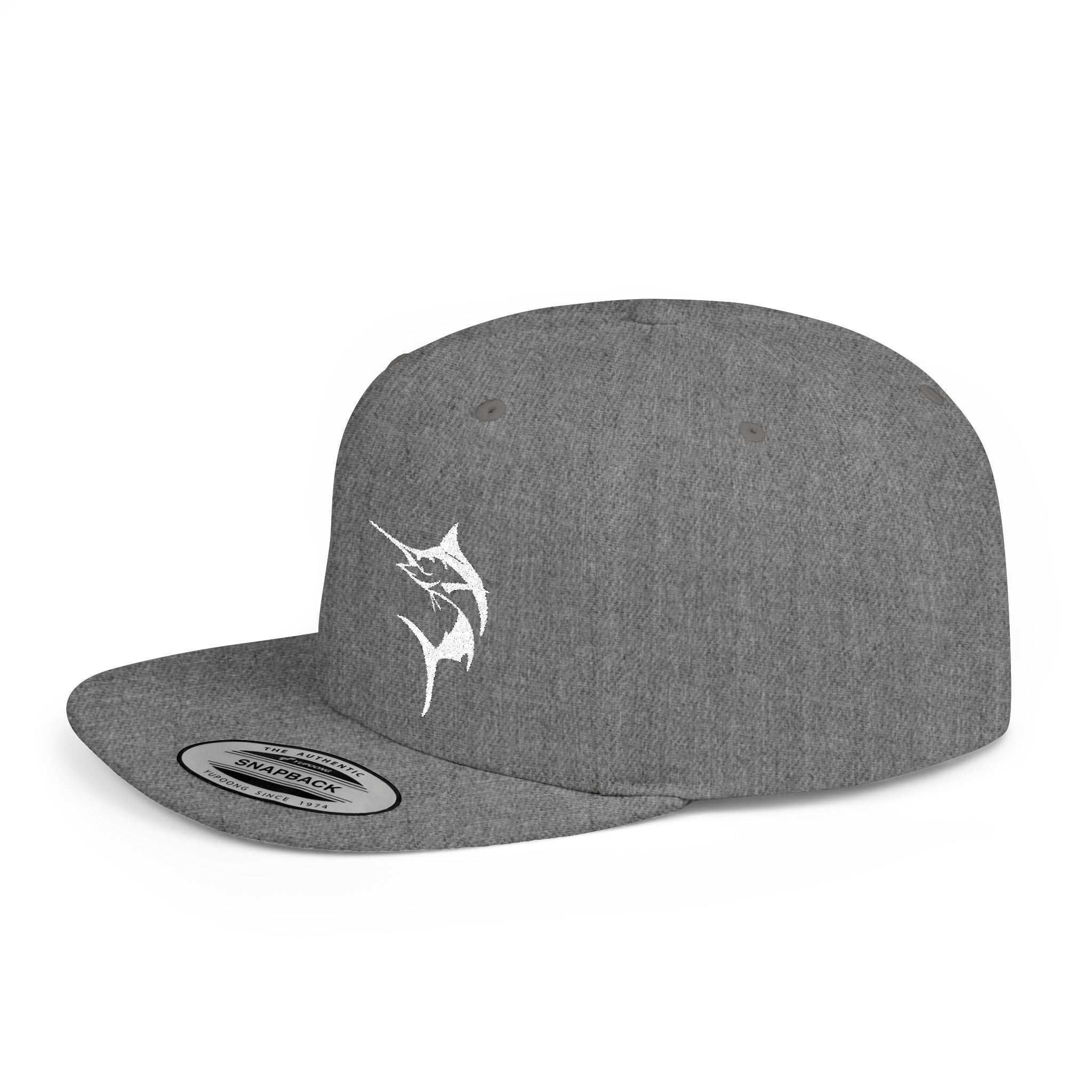 Get Tight Gear Marlin Logo Flat Bill Snapback Cap - Get Tight Gear