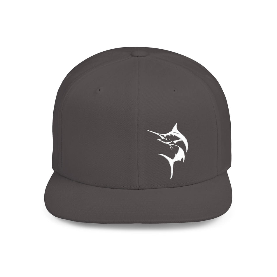 Get Tight Gear Marlin Logo Flat Bill Snapback Cap - Get Tight Gear