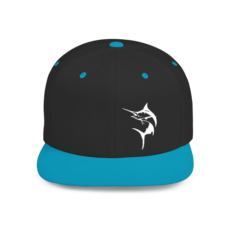 Get Tight Gear Marlin Logo Flat Bill Snapback Cap - Get Tight Gear