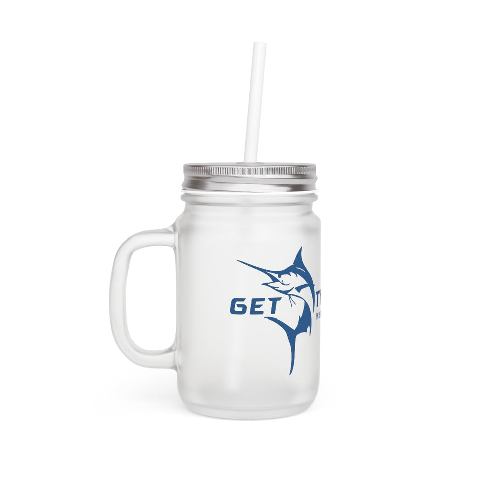 Get Tight Gear Mason Jar Drinkware with Straw | Outdoor Enthusiast Beach Party Gear - Get Tight Gear