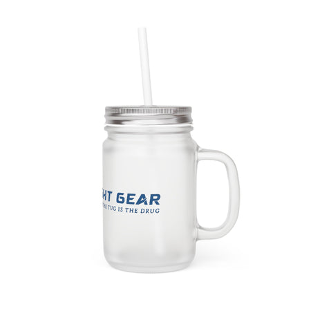 Get Tight Gear Mason Jar Drinkware with Straw | Outdoor Enthusiast Beach Party Gear - Get Tight Gear