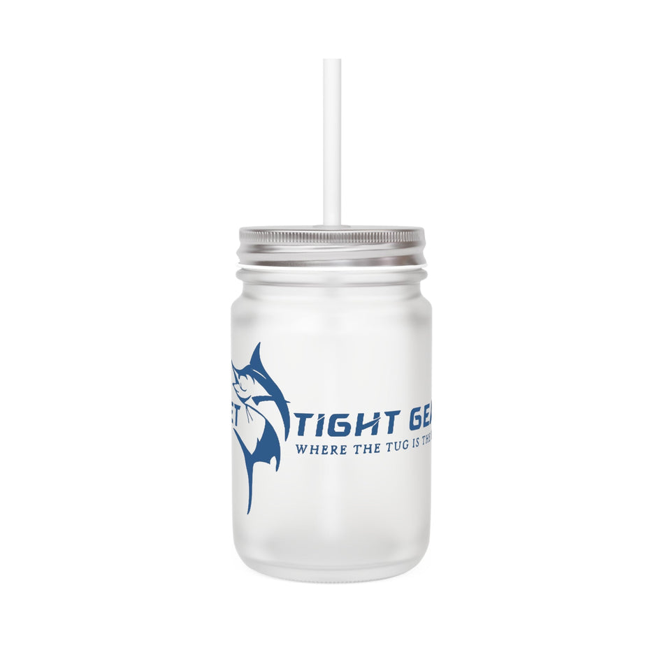 Get Tight Gear Mason Jar Drinkware with Straw | Outdoor Enthusiast Beach Party Gear - Get Tight Gear