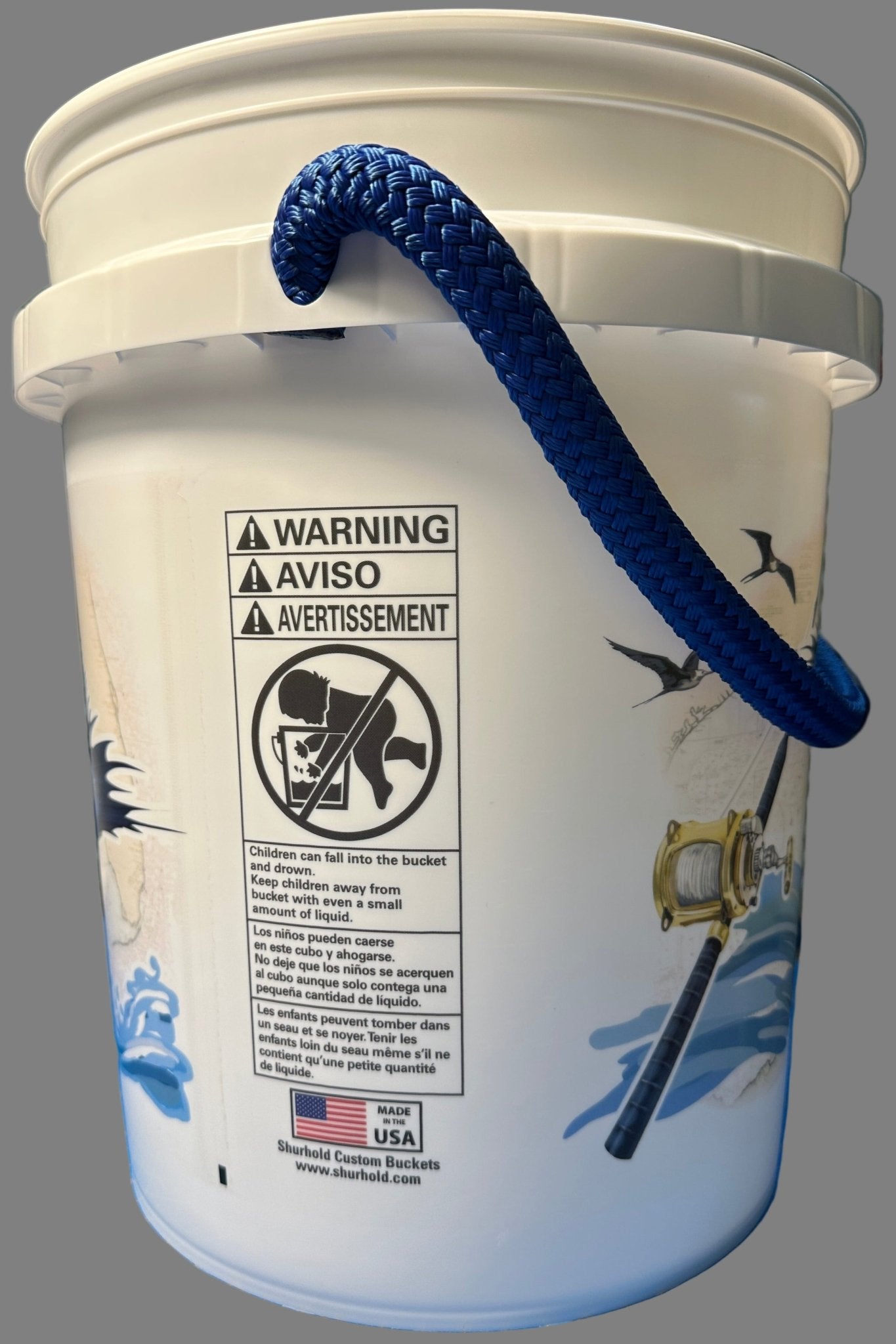Get Tight Gear Offshore Bucket – 5 Gallon (Rope Handle) - Get Tight Gear