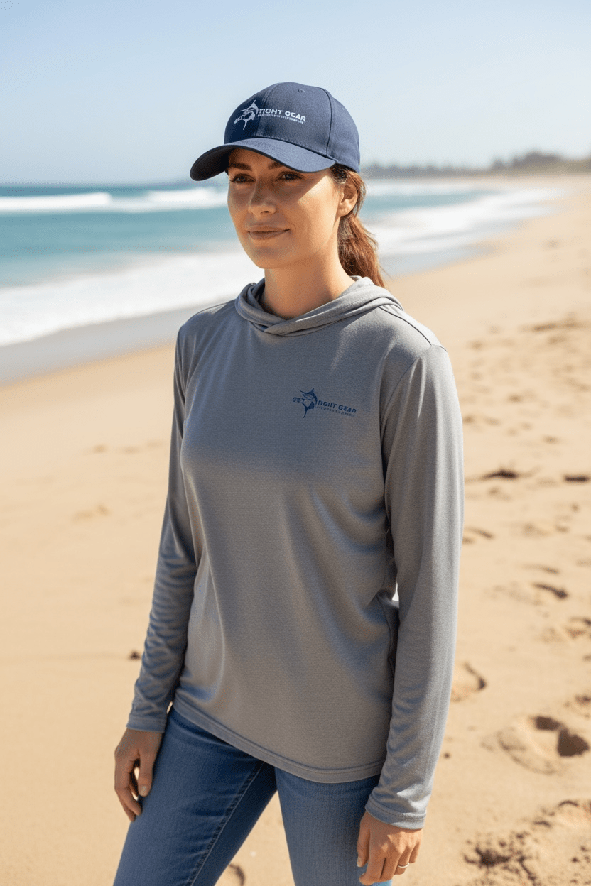 Get Tight Gear™ Performance Long Sleeve Hooded Shirt – Heather Grey (Adult Unisex S–4XL) - Get Tight Gear