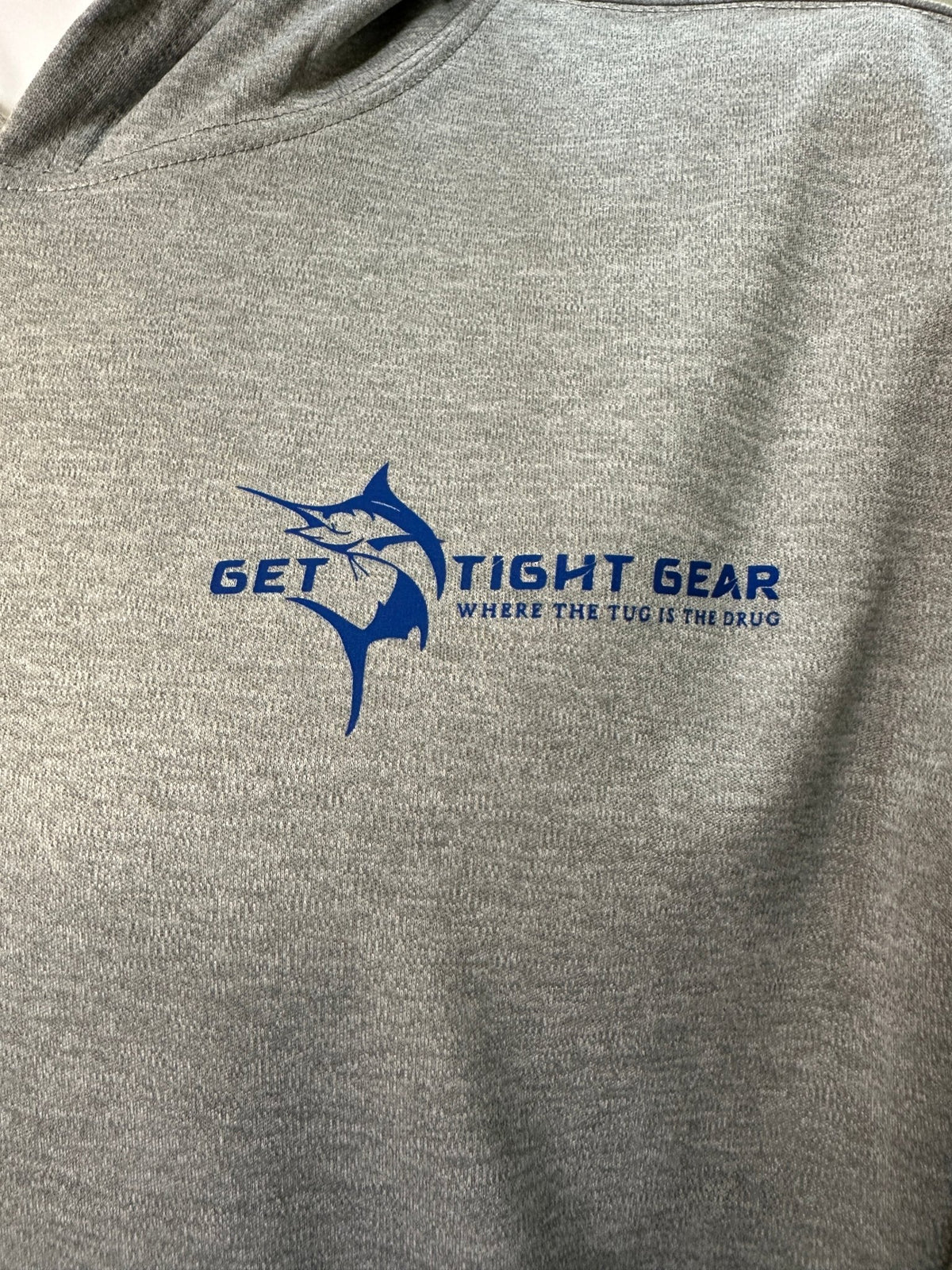 Get Tight Gear™ Performance Long Sleeve Hooded Shirt – Heather Grey (Adult Unisex S–4XL) - Get Tight Gear