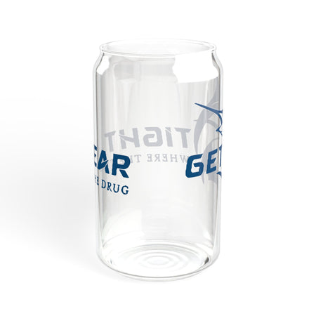 Get Tight Gear Sipper Glass, 16oz | Perfect Birthday Gift for Fishing Lovers, Stylish Drinkware for Outdoor Adventures, Summer - Get Tight Gear