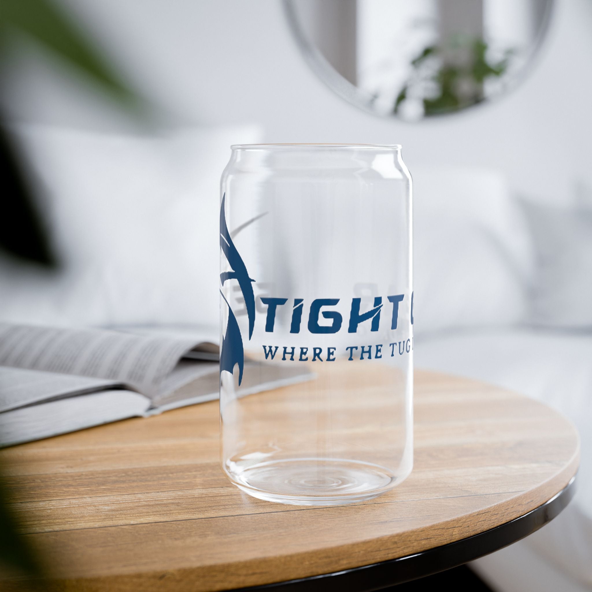 Get Tight Gear Sipper Glass, 16oz | Perfect Birthday Gift for Fishing Lovers, Stylish Drinkware for Outdoor Adventures, Summer - Get Tight Gear