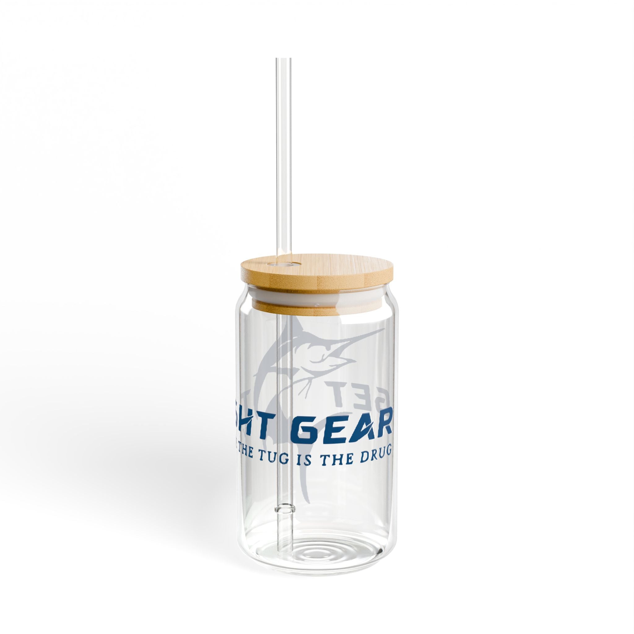 Get Tight Gear Sipper Glass, 16oz | Perfect Birthday Gift for Fishing Lovers, Stylish Drinkware for Outdoor Adventures, Summer - Get Tight Gear