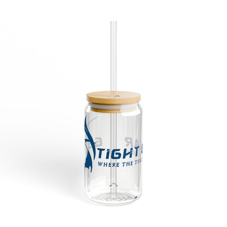 Get Tight Gear Sipper Glass, 16oz | Perfect Birthday Gift for Fishing Lovers, Stylish Drinkware for Outdoor Adventures, Summer - Get Tight Gear