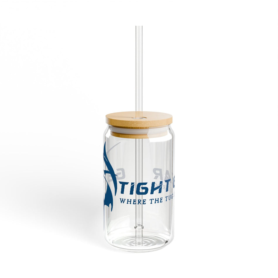 Get Tight Gear Sipper Glass, 16oz | Perfect Birthday Gift for Fishing Lovers, Stylish Drinkware for Outdoor Adventures, Summer - Get Tight Gear