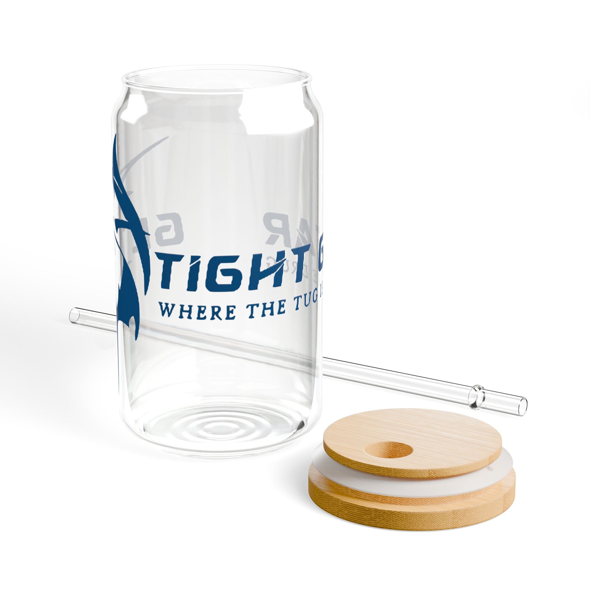 Get Tight Gear Sipper Glass, 16oz | Perfect Birthday Gift for Fishing Lovers, Stylish Drinkware for Outdoor Adventures, Summer - Get Tight Gear