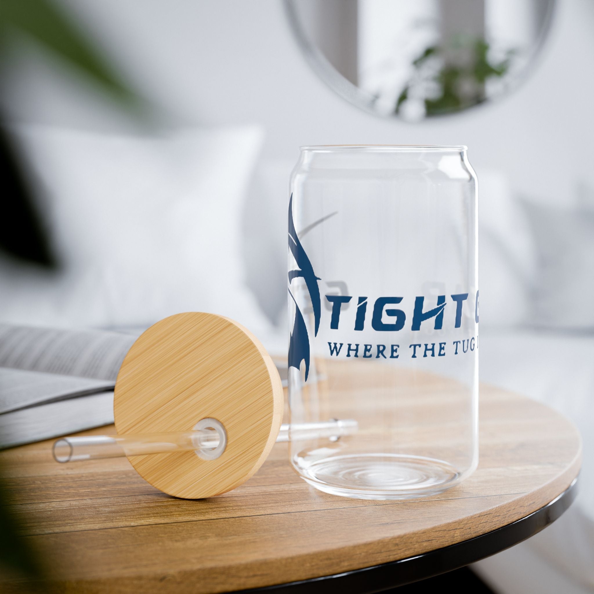 Get Tight Gear Sipper Glass, 16oz | Perfect Birthday Gift for Fishing Lovers, Stylish Drinkware for Outdoor Adventures, Summer - Get Tight Gear