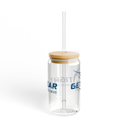 Get Tight Gear Sipper Glass, 16oz | Perfect Birthday Gift for Fishing Lovers, Stylish Drinkware for Outdoor Adventures, Summer - Get Tight Gear