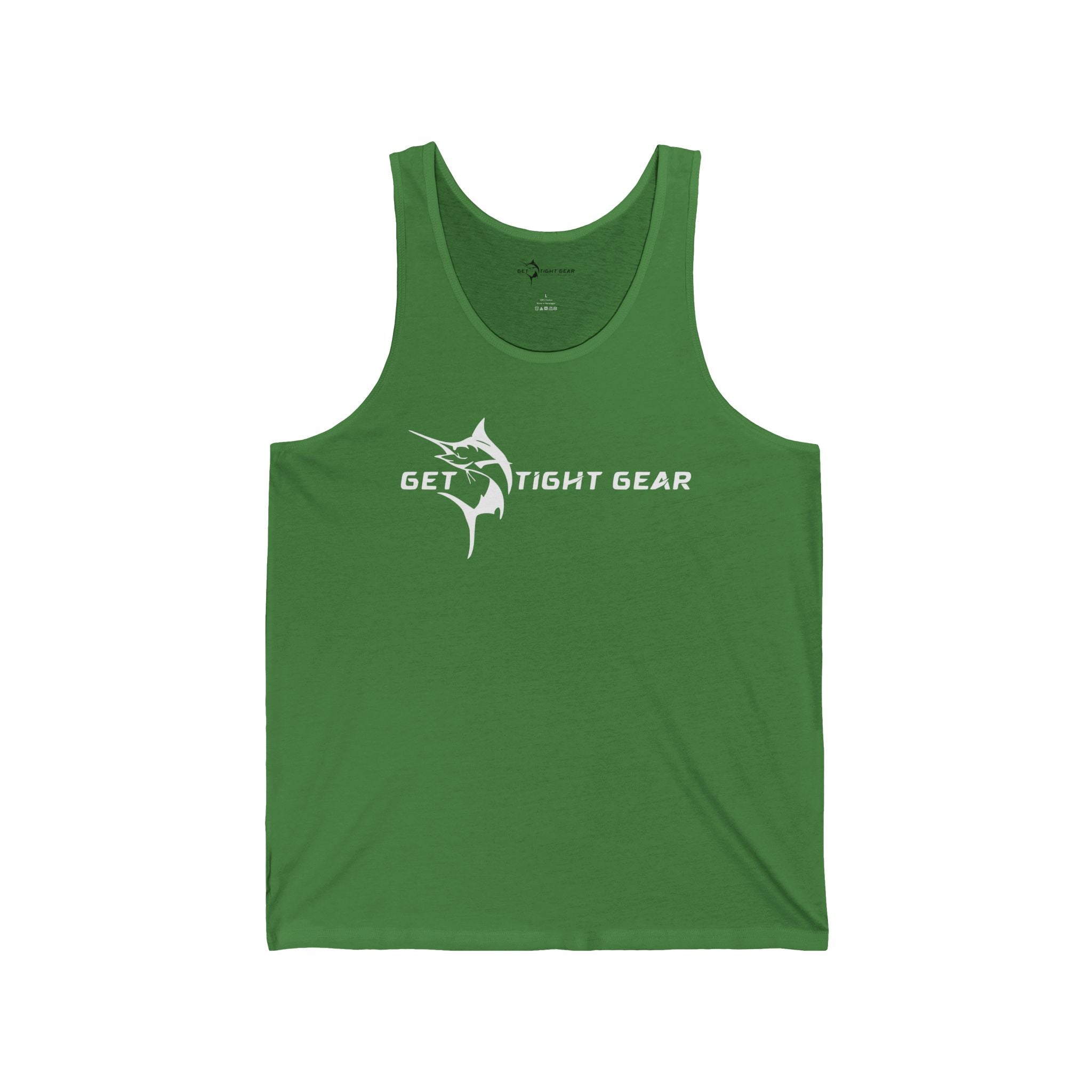 Get Tight Gear Stylish Unisex Jersey Tank with Unique Fish Design, Perfect for Summer, Beach Days, Fitness, Casual Wear, Gifts, Outdoor Activities - Get Tight Gear