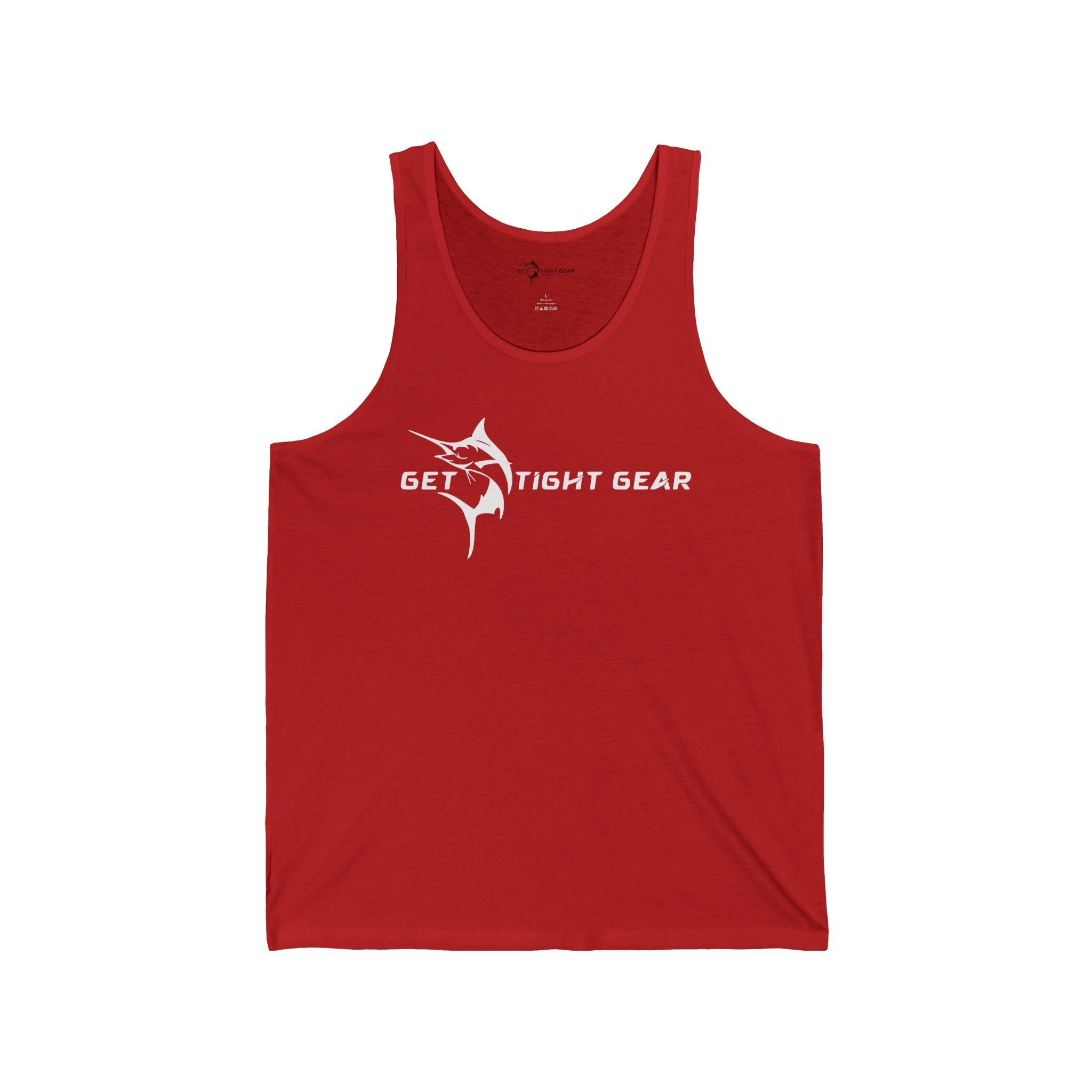 Get Tight Gear Stylish Unisex Jersey Tank with Unique Fish Design, Perfect for Summer, Beach Days, Fitness, Casual Wear, Gifts, Outdoor Activities - Get Tight Gear